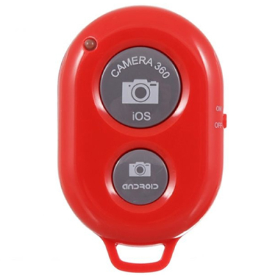 Bluetooth afstandsbediening voor telefoon rood