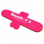 Universele siliconen one touch flip standaard roze