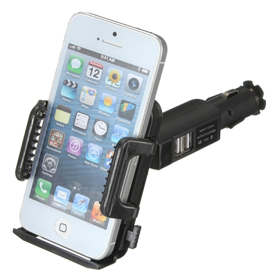 Telefoonhouder sigarettenaansteker duo USB universeel