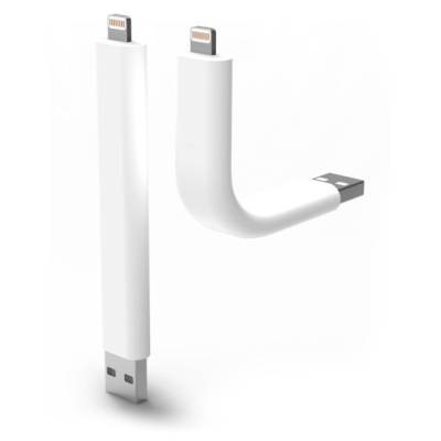 Buigbare Lightning houder wit