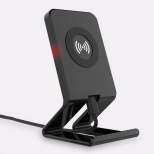 Telefoonstandaard met draadloze QI oplader wit